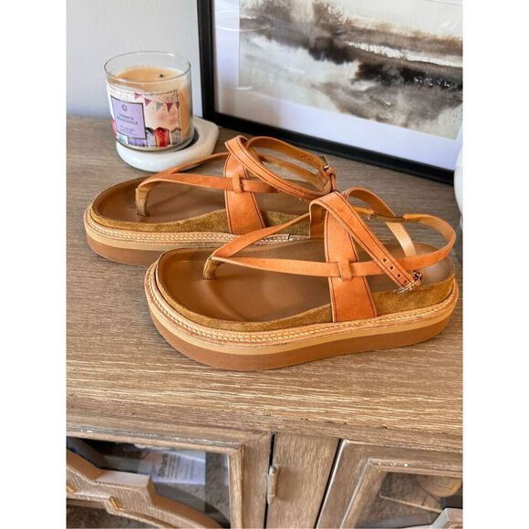 ISABEL MARANT Esely Platform Sandals in Brown Size 37  (7) - Picture 5 of 11